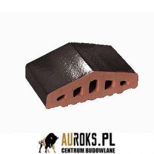 KSZTAŁTKA OGRODZENIOWA KLINKIEROWA KOLOR  ONYKSOWA CZERŃ KO 180/120x100x58 MM OSTRA  KLINKIER PRZYSUCHA