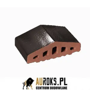 KSZTAŁTKA OGRODZENIOWA KLINKIEROWA KOLOR  ONYKSOWA CZERŃ KO 180/120x100x58 MM OSTRA  KLINKIER PRZYSUCHA