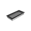 KRATKI KRATKA KOMINKOWA PROSTOKĄTNA CZARNA 170X370 MM