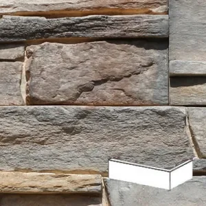 STEGU KAMIEŃ DEKORACYJNY PŁYTKA  KĄTOWA GRENADA 1 RUSSET  15x32:5x11,7CM  OPK. 0,58 MB